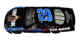 Collectible 2004 Kid Rock NASCAR diecast signed by Tony Stewart and Kevin Harvick, showcasing authentic driver autographs, detailed 1/24 scale craftsmanship, vintage Busch Series design elements, and strong appeal among NASCAR memorabilia collectors.