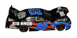 Collectible 2004 Kid Rock NASCAR diecast signed by Tony Stewart and Kevin Harvick, showcasing authentic driver autographs, detailed 1/24 scale craftsmanship, vintage Busch Series design elements, and strong appeal among NASCAR memorabilia collectors.