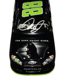 Packaging and presentation view of the dual-signed 2012 Dale Earnhardt Jr. and Rick Hendrick Dark Knight Rises #88 diecast, showing COA and limited-edition details. Emphasizes authenticity, rarity, and strong display presence. Perfect for collectors seeking a memorable gift, with support available for any questions.