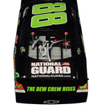 Close-up image of the autographed roof and body panels on the 2012 #88 Diet Dew Dark Knight Rises diecast, highlighting the clean Dale Earnhardt Jr. and Rick Hendrick signatures. Captures the rare craftsmanship, sharp paintwork, and unique crossover theme. Ideal collectible gift, and we are always here to help with questions.