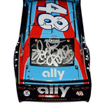 Collectible 2X signed 2020 Jimmie Johnson and Richard Petty #43 Ally Darlington Throwback RCCA Elite Action 1/24 scale NASCAR diecast with authentic autographs, detailed race-inspired graphics, and a Certificate of Authenticity. A remarkable addition to any motorsports memorabilia collection.