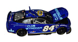 Collectible 2X signed 2023 Jimmie Johnson and Richard Petty #84 Club Wyndham Legacy Motor Club Lionel 1/24 scale NASCAR diecast with authentic autographs, intricate detailing, and a Certificate of Authenticity. A standout addition to any NASCAR memorabilia or diecast collection.