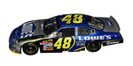 Celebrate Jimmie Johnson’s 2006 Brickyard 400 victory with this signed #48 Lowe’s NASCAR diecast, featuring race-day wear and signed by Johnson, Rick Hendrick, and Chad Knaus. COA included.