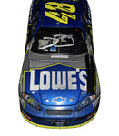 1/24 scale signed 2006 Jimmie Johnson #48 Lowe’s Brickyard Win diecast car, showcasing race-specific details. One of only 2,748 produced, includes COA and lifetime authenticity guarantee.