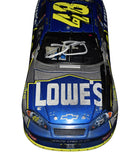 1/24 scale signed 2006 Jimmie Johnson #48 Lowe’s Brickyard Win diecast car, showcasing race-specific details. One of only 2,748 produced, includes COA and lifetime authenticity guarantee.