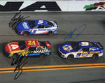 Own a piece of Hendrick Motorsports history with this 3X signed photo of Kyle Larson, Chase Elliott, and William Byron from the 2022 Daytona 500. A perfect gift for NASCAR fans.