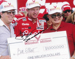 Relive the historic moment with this AUTOGRAPHED 1985 Bill Elliott #9 Coors Racing WINSTON MILLION WIN Vintage Photo. Elliott's signature, captured in exquisite detail, is the highlight of this collector's gem. Your purchase includes a Certificate of Authenticity, providing undeniable proof of its genuineness. We proudly offer a 100% lifetime authenticity guarantee, ensuring your investment is secure. 