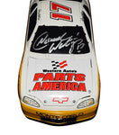 Limited edition vintage NASCAR collectible - AUTOGRAPHED 1987-1990 Western Auto Racing Yellow Diecast Car.