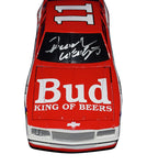 Own a piece of history with the Autographed 1994 Darrell Waltrip #11 Budweiser Racing Vintage Black Window Bank Diecast Car, a limited vintage collectible. Exclusive signatures acquired through special signings and HOT Pass garage access. Includes Certificate of Authenticity (COA) – a cherished item for NASCAR fans and collectors.