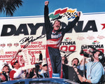 NASCAR Memorabilia - Authentic Dale Jarrett Autographed 8x10 Inch Daytona 500 Victory Lane Photo with Certificate of Authenticity.