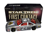 Experience NASCAR history with the Autographed 1996 Michael Waltrip #21 Citgo Racing STAR TREK FIRST CONTACT Diecast Car, a rare vintage collectible personally signed by Waltrip. COA included.
