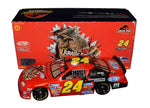 Autographed 1997 Jeff Gordon #24 DuPont Racing Jurassic Park The Ride diecast car. This collectible, signed through exclusive signings and HOT Pass access, includes a Certificate of Authenticity and our lifetime authenticity guarantee. Ideal gift for NASCAR and movie memorabilia collectors.