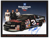 This autographed Dale Earnhardt Sr. hero card is a collector's treasure, featuring authentic signatures, a COA, and a 100% lifetime guarantee.