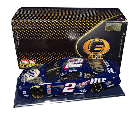 AUTOGRAPHED 1999 Rusty Wallace #2 Miller Lite Racing HARLEY DAVIDSON Rare RCCA Elite Signed Action 1/24 Scale NASCAR Diecast Car with COA (#1015 of only 2,500 produced)