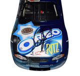 NASCAR's Vintage Gem - 2002 Dale Earnhardt Jr. #3 Oreo/Ritz Half Clear Car Diecast, featuring the unique design and an authentic signature. A symbol of racing's history.