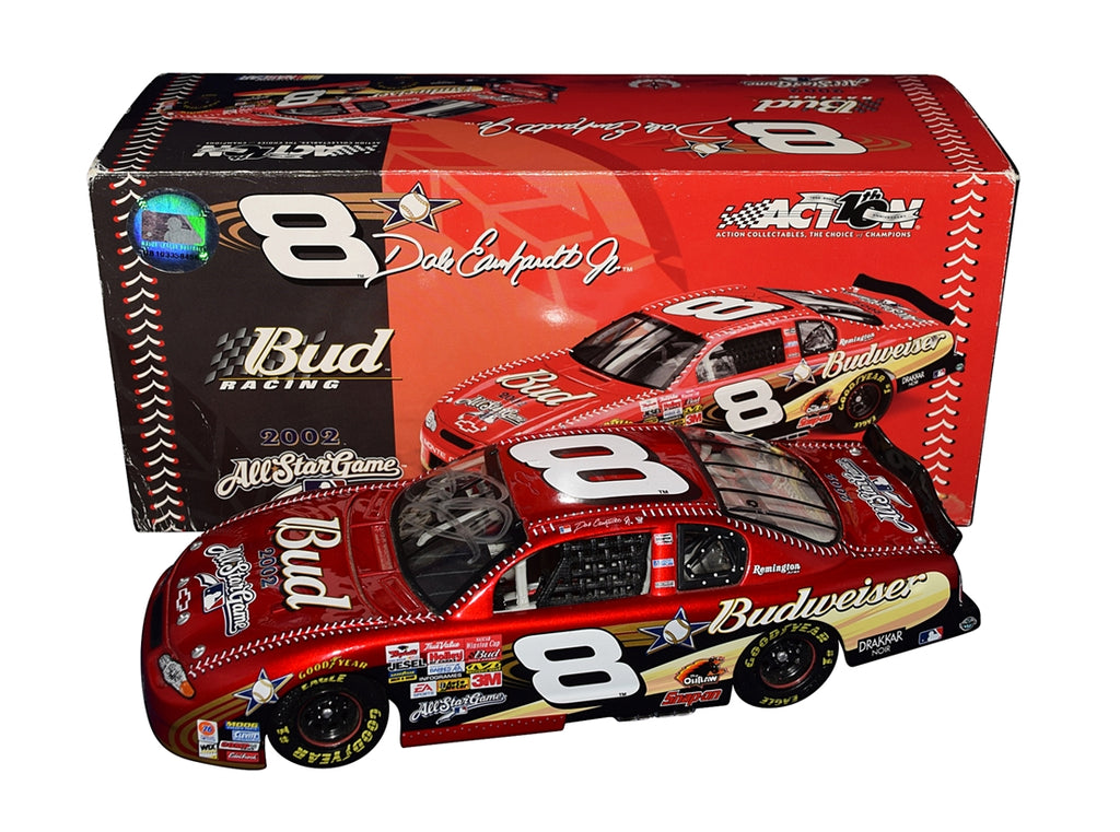 Autographed 2002 Dale Earnhardt Jr. #8 Budweiser Racing MLB ALL