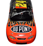 Signed Action 1/24 Scale Jeff Gordon #24 DuPont Racing Clear Car - Front View: Capturing the essence of speed and precision, with Jeff Gordon's signature meticulously replicated on this limited-edition replica.