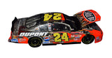 Authentic Jeff Gordon #24 DuPont Racing Clear Car Diecast - Back View: Detailed design elements and exclusive DuPont Racing branding make this collectible a must-have for NASCAR fans and collectors alike, perfect for display or gifting.