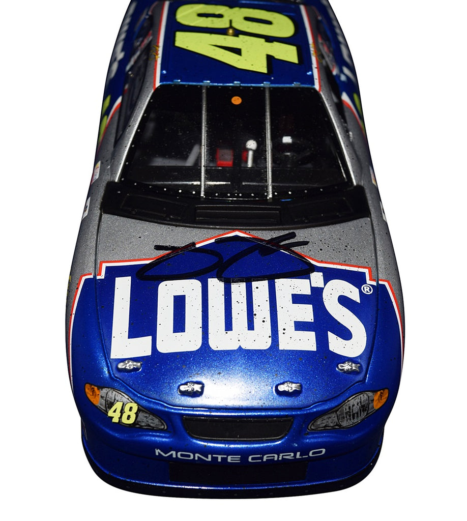 Autographed 2002 Jimmie Johnson #48 Lowes First Cup Series Win 