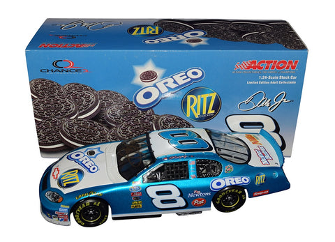 Elevate your collection with this autographed 2004 Dale Earnhardt Jr. #3 Oreo / Ritz Racing Diecast Car. Each signature is meticulously obtained, and every purchase includes a Certificate of Authenticity.