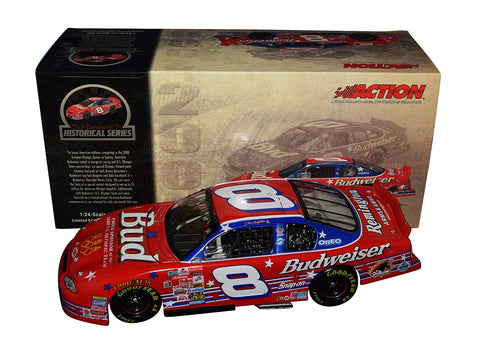 Elevate your collection with this autographed 2004 Dale Earnhardt Jr. #8 Budweiser Diecast Car. Limited inventory available, each with a Certificate of Authenticity.