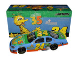 AUTOGRAPHED 2004 Jeff Gordon #24 Foundation BIG BIRD (Sesame Street) Sam Bass Design Signed Action 1/24 Scale NASCAR Diecast Car with COA (1 of only 9,612 produced)