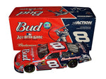 Authentic Autographed Dale Earnhardt Jr. #8 Budweiser Baseball Diecast Car Description: A detailed image showcasing the authentic autographed Dale Earnhardt Jr. #8 Budweiser Baseball diecast car. Limited edition collectible with a unique fusion of NASCAR and baseball, featuring Dale Earnhardt Jr.'s signature.