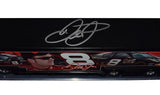 Exclusive Public/Private Signings and HOT Passes Access Description: Witness the autograph acquisition process as Dale Earnhardt Jr. signs the exclusive Dale Sr. Tribute Hauler during a public/private signing event, utilizing HOT Passes access to the garage area.