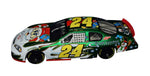 Jeff Gordon #24 Christmas Santa Car Signed Diecast - Top View: From above, admire the cheerful holiday design of Jeff Gordon's car, featuring Santa Claus motifs and exclusive signatures, a must-have for any NASCAR collector.