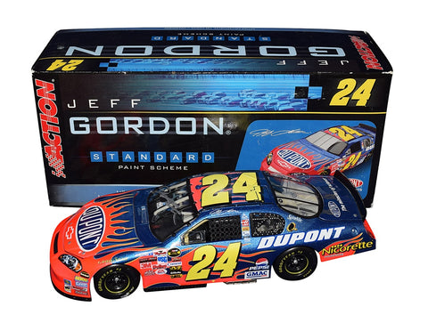 Collector's gem - Limited edition 1/24 scale GM Dealers Version Diecast Car, featuring Jeff Gordon's genuine signature, exclusively obtained through public/private signings.