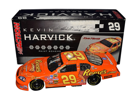 Collectible Autographed Kevin Harvick #29 Reeses Caramel Racing Diecast Car - Limited Edition NASCAR Memorabilia, Only 2,508 Produced