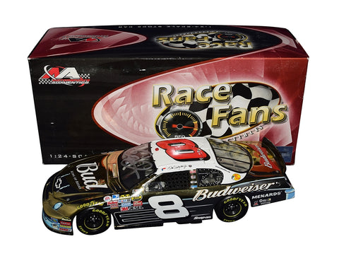 Authentic 2007 Dale Earnhardt Jr. #8 Budweiser 57' Chevy 24K GOLD Diecast - Limited edition #0540, autographed by Earnhardt Jr., complete with COA. A golden tribute to racing history.