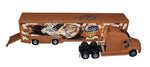 A captivating view of the unique Dale Earnhardt Jr. #8 Budweiser DESERT CAMO Winner's Circle Signed 1/64 Scale NASCAR Hauler. With its special design and authentic autograph, this limited edition hauler stands out as a coveted piece for NASCAR enthusiasts and collectors.