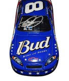 Limited Edition Autographed Dale Earnhardt Jr. Budweiser STARS & STRIPES Diecast Car Description: High-quality image showcasing the limited edition autographed Dale Earnhardt Jr. #8 Budweiser STARS & STRIPES diecast car. A powerful collectible representing patriotism and supporting the Warrior Foundation.