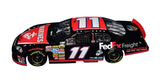 Denny Hamlin #11 FedEx American Heroes Signed Diecast Car - Top View: Admire the craftsmanship of this limited edition diecast car from above, showcasing Denny Hamlin's signature and the striking FedEx American Heroes livery.