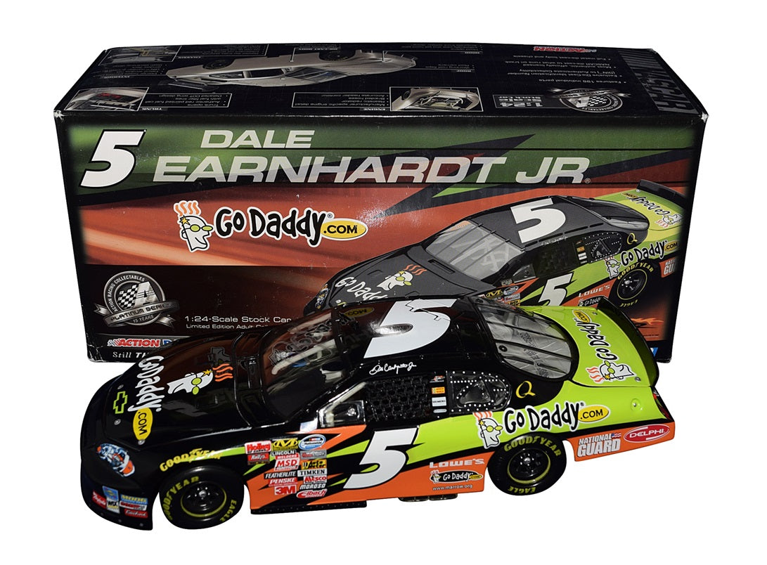Autographed 2008 Dale Jr. #5 GoDaddy Racing Nationwide 1/24 Diecast Car ...
