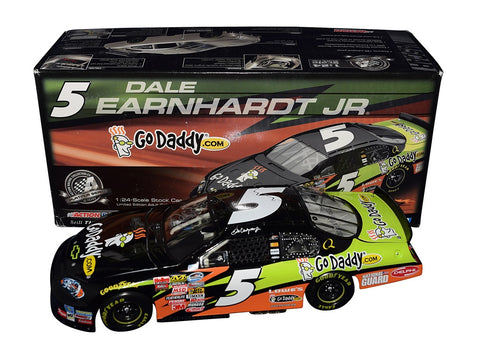 Limited edition alert! Autographed 2008 Dale Jr. #5 GoDaddy Racing Diecast Car from Hendrick Motorsports. Certificate of Authenticity included. Perfect gift for NASCAR fans.