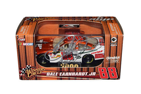 Autographed 2008 Dale Earnhardt Jr. #88 AMP Energy Orange Relaunch Diecast Car, a unique 1/64 scale Winner's Circle model with Certificate of Authenticity.