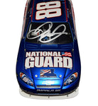 NASCAR's Tribute to Heroes - 2008 Dale Earnhardt Jr. #88 National Guard Salute the Troops Diecast, featuring an authentic signature. A symbol of bravery and speed.
