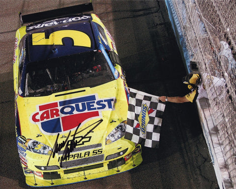 Experience the thrill of victory with this AUTOGRAPHED 2009 Mark Martin #5 Kellogg's Racing PHOENIX WIN NASCAR Photo. Mark Martin's signature, beautifully captured, is the highlight of this collectible. Rest assured, a Certificate of Authenticity accompanies your purchase, offering indisputable proof of genuineness. Our 100% lifetime authenticity guarantee provides peace of mind. 