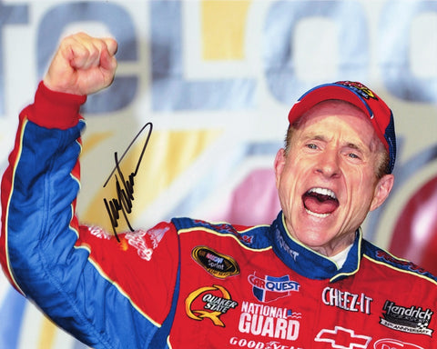AUTOGRAPHED 2009 Mark Martin #5 Kellogg's Racing PHOENIX WIN (Victory Lane) Signed 8x10 Inch Picture NASCAR Photo with COA