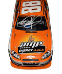 Limited Edition Autographed Dale Earnhardt Jr. AMP Energy ORANGE ENERGY JUICE Diecast Car Description: High-quality image showcasing the limited edition autographed Dale Earnhardt Jr. #88 AMP Energy ORANGE ENERGY JUICE diecast car. A dynamic collectible representing the excitement of racing and the bold taste of AMP Energy.