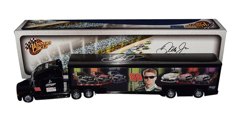 A close-up of the autographed Dale Earnhardt Jr. #88 AMP Energy Winner's Circle Hauler, showcasing the signature of the renowned driver.