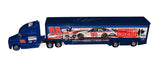 A side view of the collectible 1/64 scale NASCAR hauler transporter featuring the authentic signature of Dale Earnhardt Jr. Accompanied by a Certificate of Authenticity, it's a must-have for NASCAR enthusiasts.