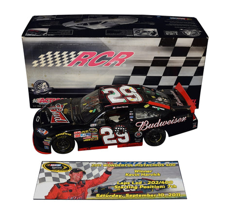 Autographed Kevin Harvick Budweiser Racing Richmond Win Diecast Car - Collectible Memorabilia