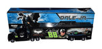 A close-up of the autographed Dale Earnhardt Jr. #88 Batman Dark Knight Rises MICHIGAN RACE WIN Hauler, showcasing the signature of the legendary driver.