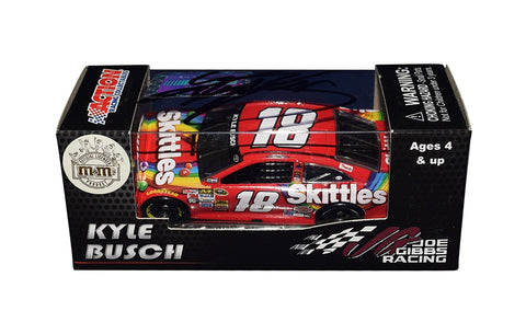 Autographed Kyle Busch #18 Skittles Racing Diecast Car