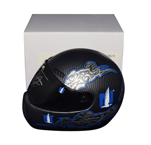 AUTOGRAPHED 2015 Dale Earnhardt Jr. #88 Nationwide Racing SKULL DESIGN (Hendrick Motorsports) Rare Signed Official NASCAR Replica Mini Helmet with COA