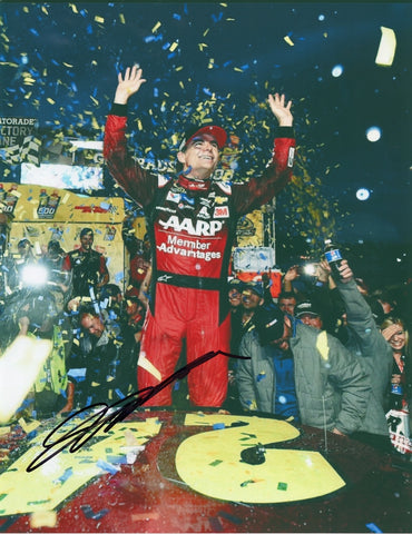 Autographed 2015 Jeff Gordon #24 AARP Member Advantages MARTINSVILLE RACE WIN signed 9x11 inch NASCAR glossy photo with Certificate of Authenticity (COA).