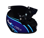 AUTOGRAPHED 2016 Denny Hamlin #11 FedEx Office (Joe Gibbs Racing Anniversary) Signed Collectible NASCAR Official Replica Mini Helmet with COA